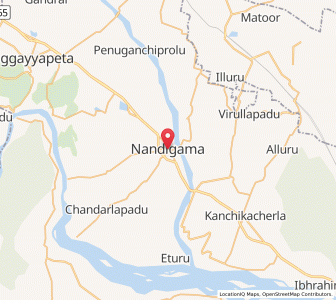 Map of Nandigama, Andhra Pradesh