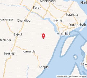 Map of Nandigram, West Bengal