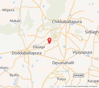 Map of Nandigunda, Karnataka