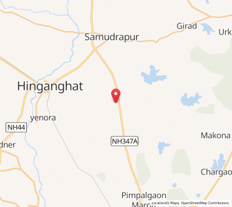 Map of Nandori, Maharashtra