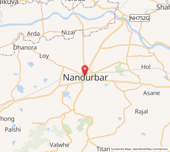 Map of Nandurbar, Maharashtra