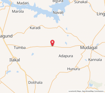 Map of Nandvadgi, Karnataka