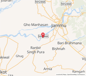 Map of Nandwal, Kashmir