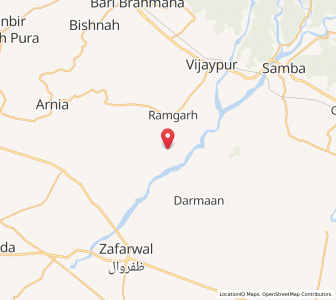Map of Nanga, Kashmir