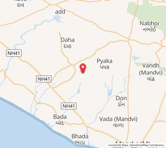 Map of Nangarecha, Gujarat