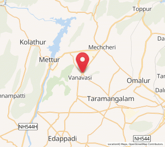 Map of Nangavalli, Tamil Nadu