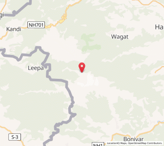 Map of Nangi Jinjar, Kashmir