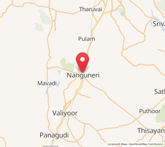 Map of Nanguneri, Tamil Nadu