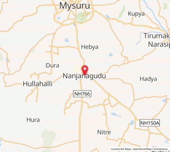 Map of Nanjangud, Karnataka
