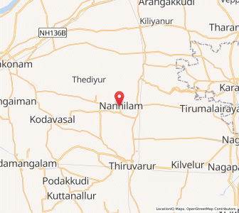 Map of Nannilam, Tamil Nadu