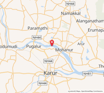 Map of Nanniyur, Tamil Nadu