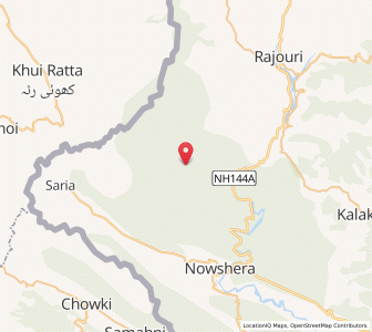 Map of Nao Girar, Kashmir