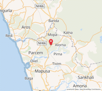 Map of Naozor, Goa