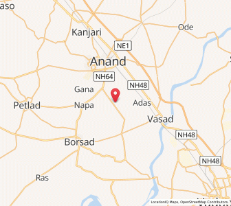 Map of Napad, Gujarat