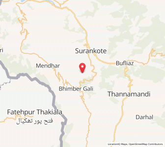 Map of Nar Khas, Kashmir