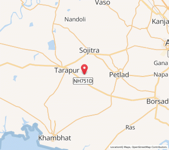 Map of Nar, Gujarat
