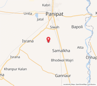 Map of Naraena, Haryana