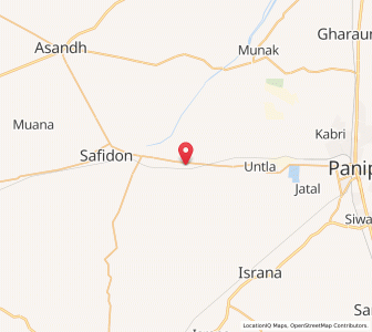 Map of Narah, Haryana