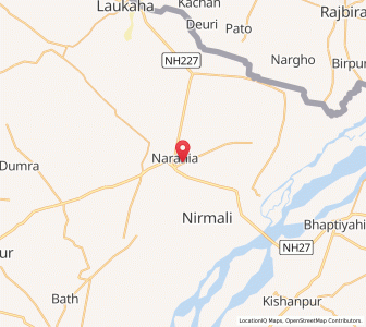 Map of Narahia, Bihar