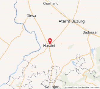 Map of Naraini, Madhya Pradesh