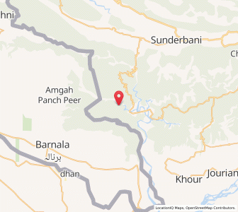 Map of Narani, Kashmir