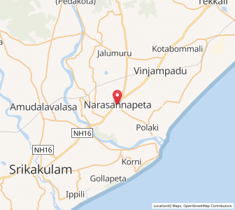 Map of Narasannapeta, Andhra Pradesh
