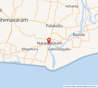 Map of Narasapur, Andhra Pradesh