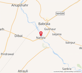 Map of Naraura, Uttar Pradesh