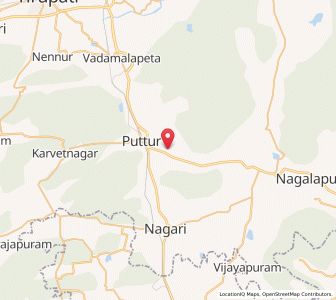 Map of Narayanavanam, Andhra Pradesh