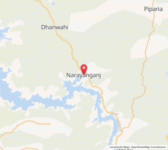Map of Narayanganj, Madhya Pradesh