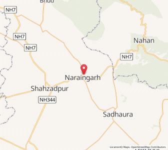 Map of Narayangarh, Haryana