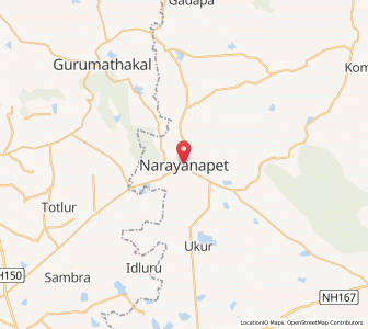 Map of Narayanpet, Andhra Pradesh