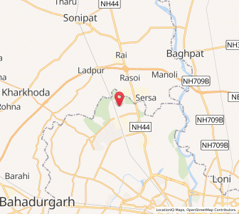 Map of Narela, NCT