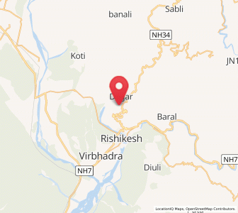 Map of Narendranagar, Uttarakhand