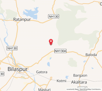 Map of Nargora, Chhattisgarh