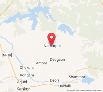 Map of Narharpur, Chhattisgarh