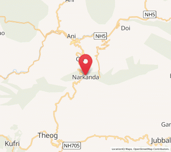 Map of Narkanda, Himachal Pradesh