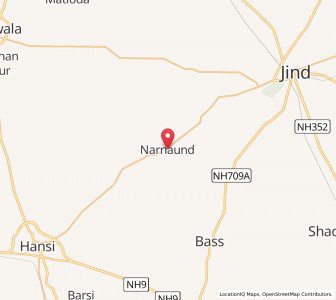 Map of Narnaund, Haryana