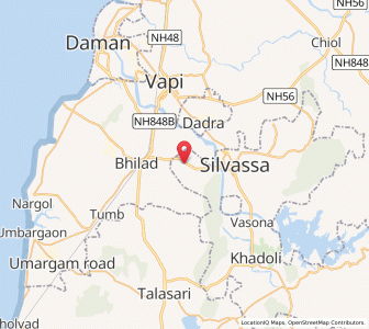 Map of Naroli, Dadra and Nagar Haveli