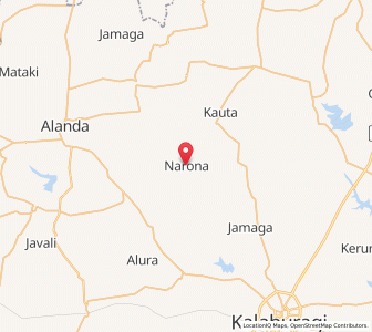 Map of Narona, Karnataka