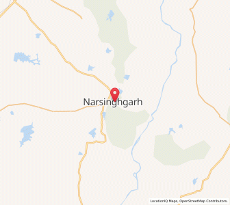 Map of Narsinghgarh, Madhya Pradesh