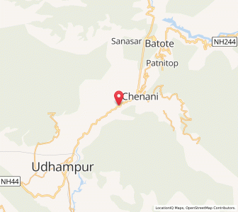 Map of Narsu, Kashmir