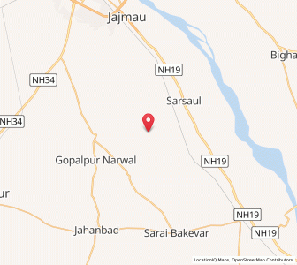 Map of Narwal, Uttar Pradesh