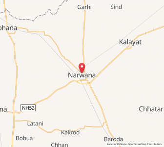 Map of Narwana, Haryana