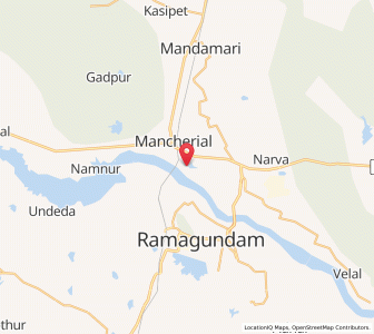 Map of Naspur, Andhra Pradesh