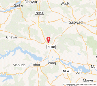 Map of Nasrapur, Maharashtra