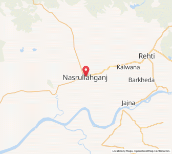 Map of Nasrullahganj, Madhya Pradesh