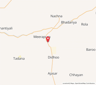 Map of Nathu ki Nadi, Rajasthan