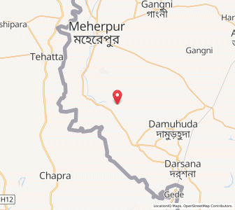 Map of Natudaha, West Bengal