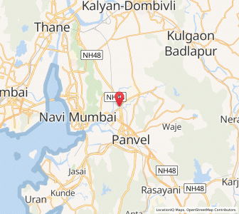 Map of Naude, Maharashtra